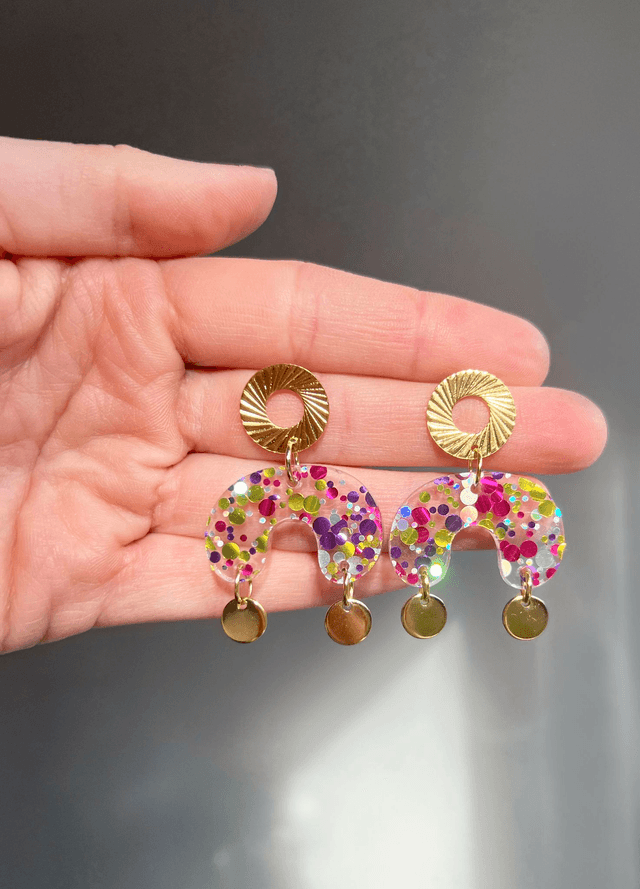 Boucles d'oreilles Camille - Multicolore