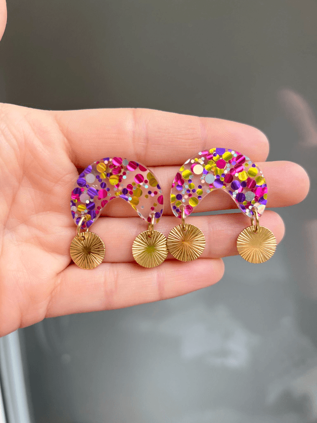 Boucles d'oreilles Maguy - Multicolore