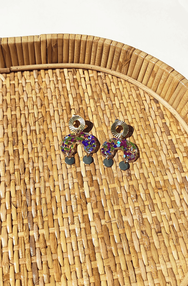 Boucles d'oreilles Camille - Multicolore