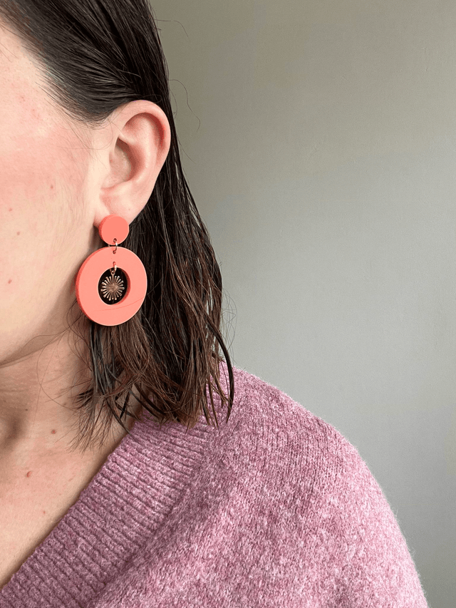 Boucles d'oreilles Mathilde - Pêche