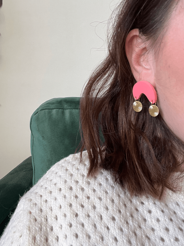Boucles d'oreilles Maguy - Rose