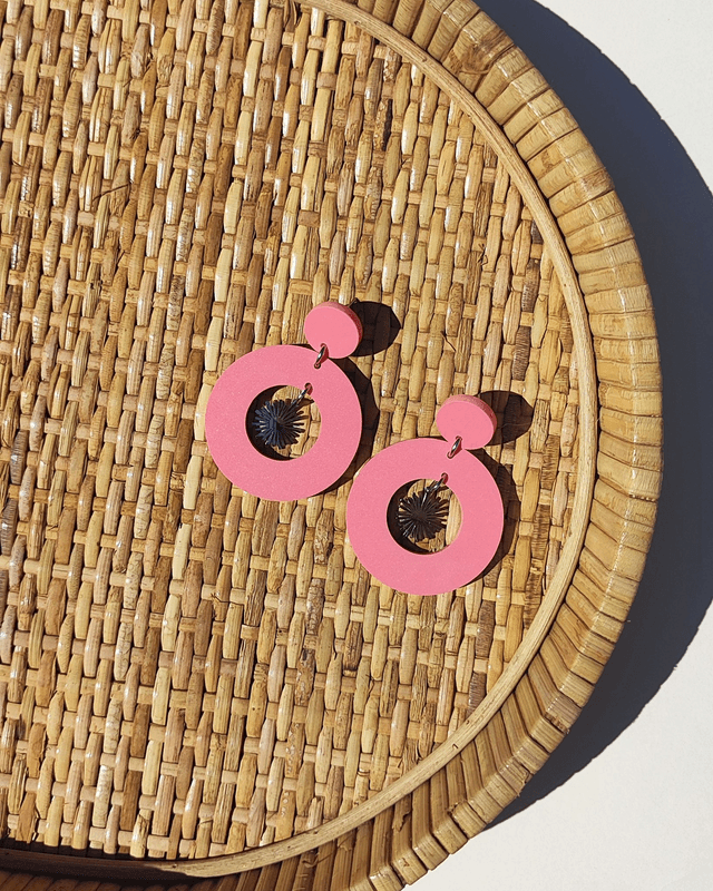 Boucles d'oreilles Mathilde - Rose