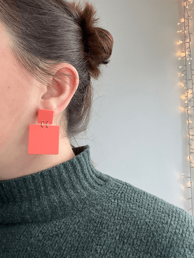 Boucles d'oreilles Clara - Pêche