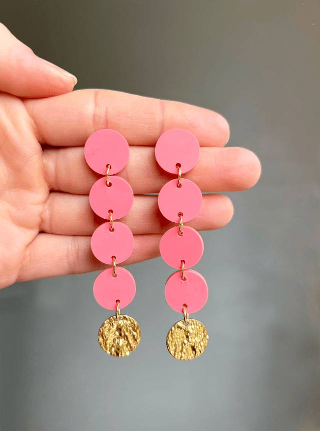 Boucles d'oreilles Olivia - Rose