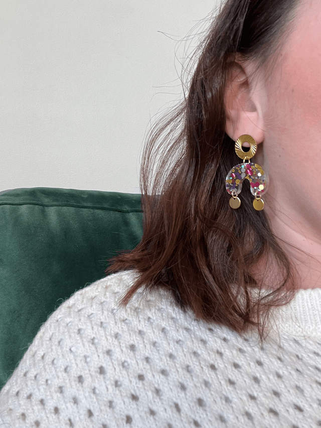 Boucles d'oreilles Camille - Multicolore