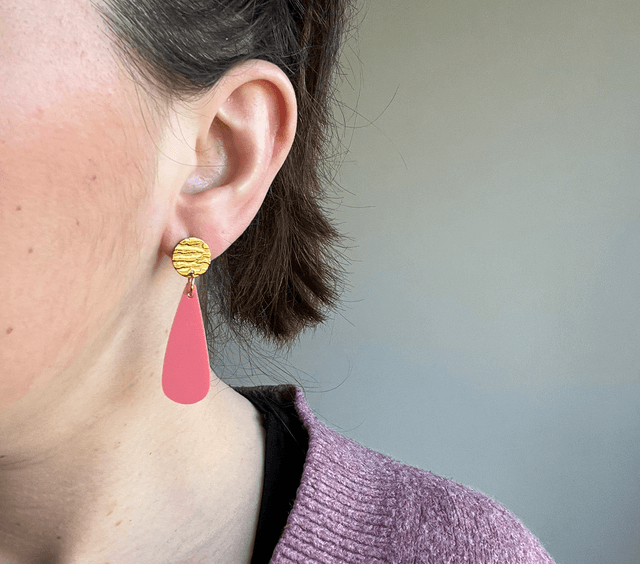 Boucles d'oreille Emilie - Rose