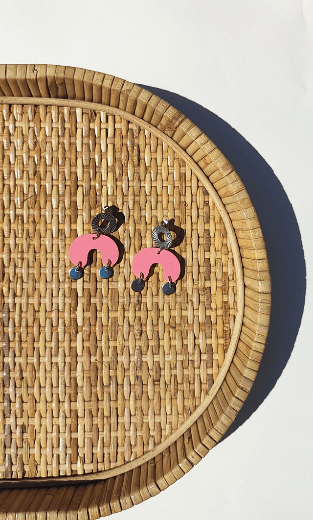 Boucles d'oreilles Camille - Rose