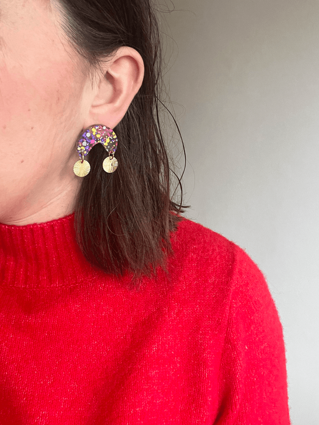Boucles d'oreilles Maguy - Multicolore