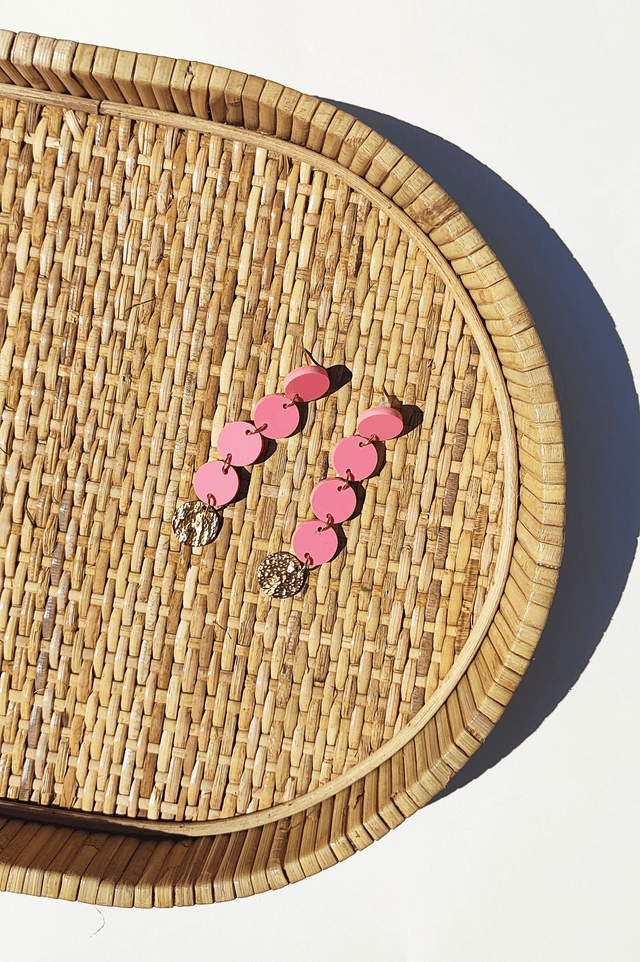 Boucles d'oreilles Olivia - Rose