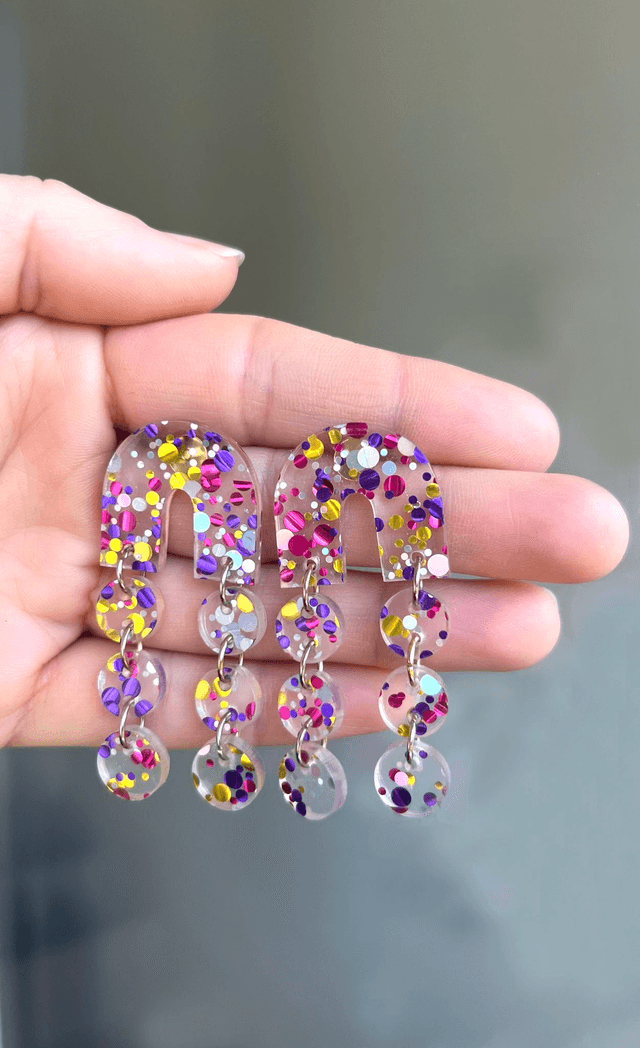 Boucles d'oreilles Lily - Multicolore