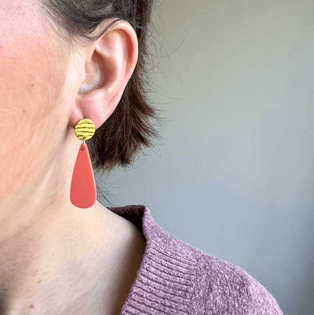 Boucles d'oreille Emilie - Pêche
