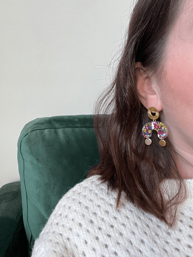 Boucles d'oreilles Camille - Multicolore