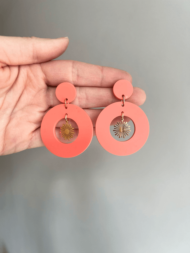 Boucles d'oreilles Mathilde - Pêche