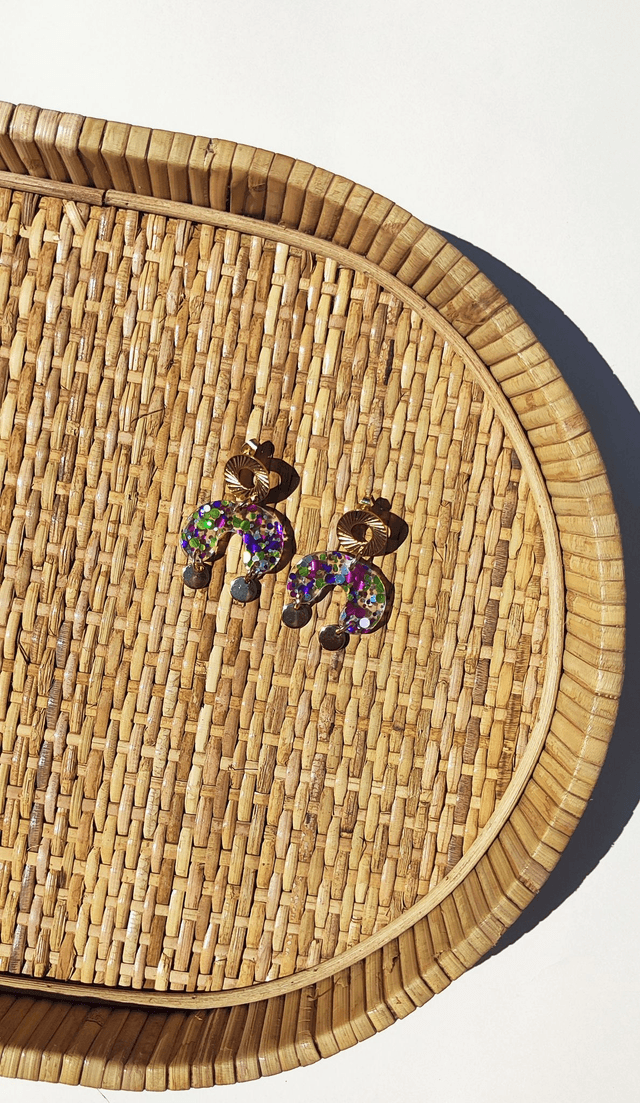 Boucles d&#039;oreilles Camille - Multicolore