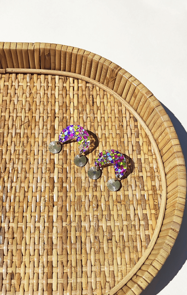 Boucles d&#039;oreilles Maguy - Multicolore